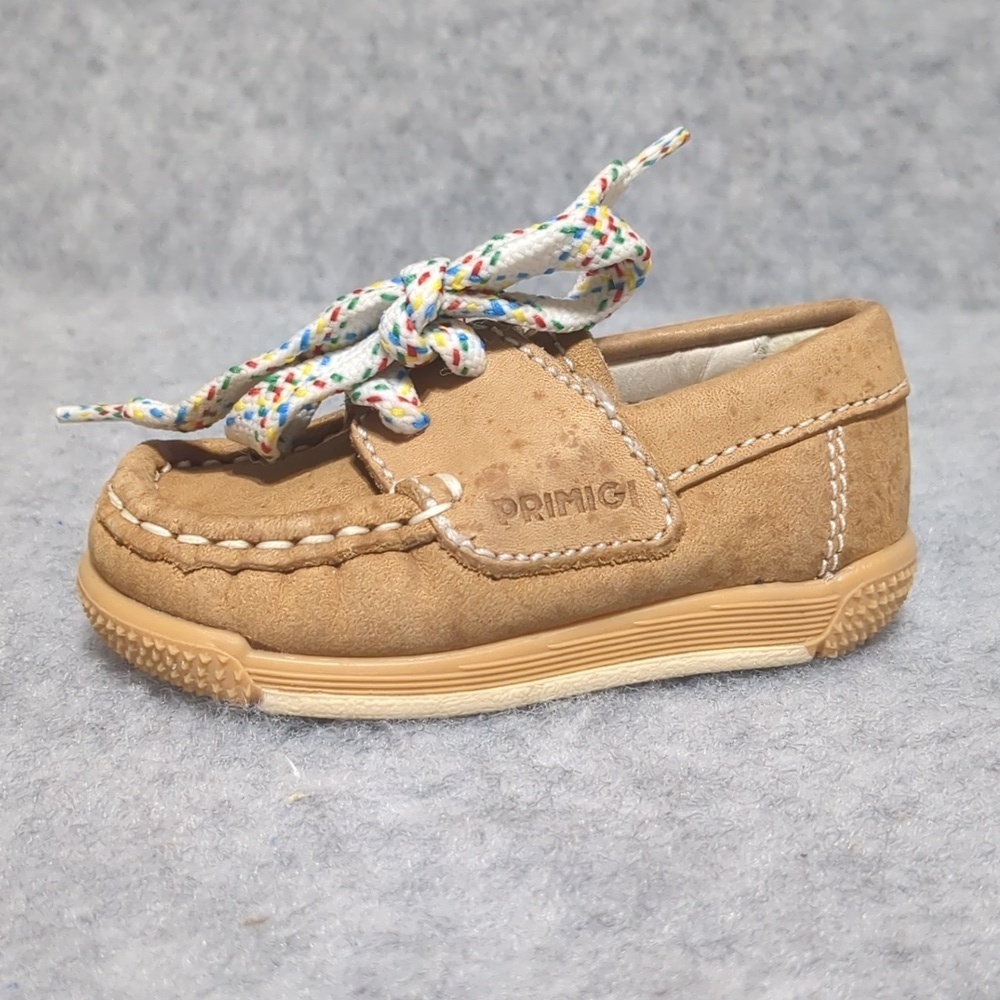 Primigi Toddler Leather Toddler Moccasins Shoes Size EU 18 US3 NWOT